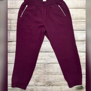J. Crew Turner Maroon/Eggplant Jogger